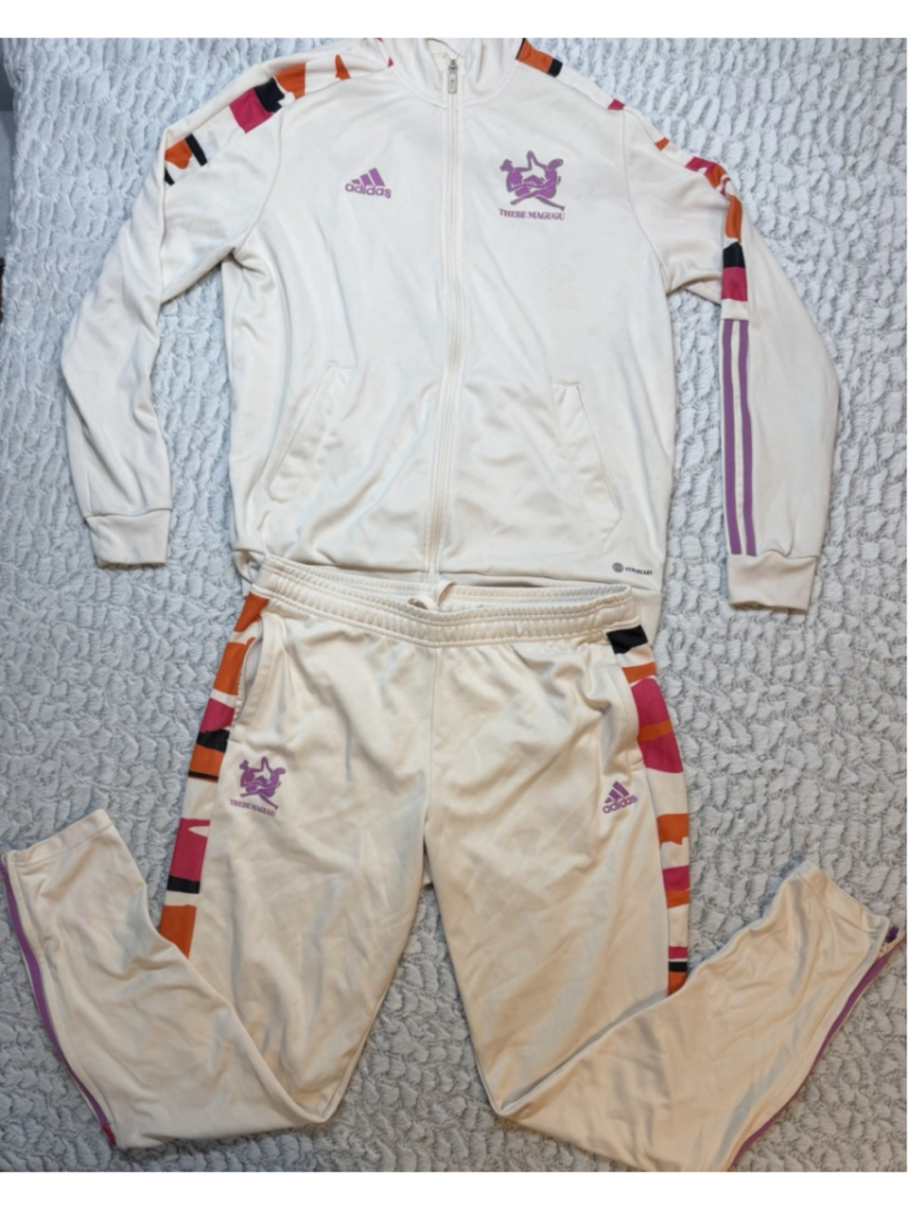 adidas x Thebe Magugu Colorblock 2pc Tracksuit XL Full Zip Pockets HN5638